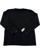 VINTAGE KAPPA BLACK LONG SLEEVE T-SHIRT S
