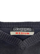 VINTAGE KAPPA ΠΟΥΛΟΒΕΡ ΛΑΙΜΟΚΟΨΗ V ΛΟΓΟΤΥΠΟ ΜΠΛΕ ΣΚΟΥΡΟ ΑΝΔΡΙΚΟ M