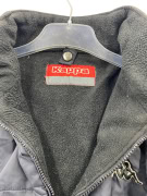 VINTAGE KAPPA PUFFER ΖΑΚΕΤΑ ΜΕ ΕΠΕΝΔΥΣΗ FLEECE ΜΑΥΡΗ ΑΝΔΡΙΚΗ L XL