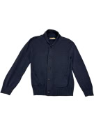 VINTAGE LEVI\'S cardigan lavorato a maglia con collo sciallato da uomo blu L