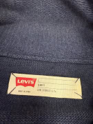 VINTAGE LEVI\'S cardigan lavorato a maglia con collo sciallato da uomo blu L
