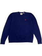 VINTAGE LEVIS ΠΟΥΛΟΒΕΡ ΣΤΡΟΓΓΥΛΗ ΛΑΙΜΟΚΟΨΗ ΜΠΛΕ ΑΝΔΡΙΚΟ M