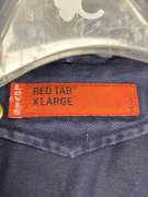 VINTAGE LEVI'S RED TAB PARKA ΜΠΟΥΦΑΝ ΜΕ ΚΟΥΚΟΥΛΑ ΚΑΙ ΕΠΕΝΔΥΣΗ ΜΠΛΕ ΣΚΟΥΡΟ ΑΝΔΡΙΚΟ XL
