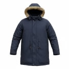VINTAGE LEVI'S RED TAB PARKA ΜΠΟΥΦΑΝ ΜΕ ΚΟΥΚΟΥΛΑ ΚΑΙ ΕΠΕΝΔΥΣΗ ΜΠΛΕ ΣΚΟΥΡΟ ΑΝΔΡΙΚΟ XL