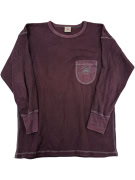 VINTAGE LEVI'S - Thermal Waffle Knit - Μπορντό/Δαμασκηνί - L