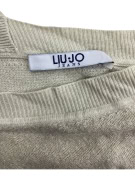 VINTAGE LIU JO JEANS KNIT TOP WITH LUREX BEIGE WOMEN'S M