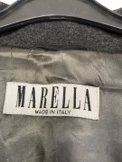 VINTAGE MARELLA DOUBLE BREASTED COAT ANTHRACITE WOMEN M L