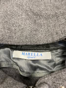 VINTAGE MARELLA SPORT ΠΑΛΤΟ ΜΕ ΚΟΥΚΟΥΛΑ ΚΑΙ ΜΕΤΑΛΛΙΚΑ ΚΟΥΜΠΙΑ ΓΚΡΙ ΓΥΝΑΙΚΕΙΟ M/L