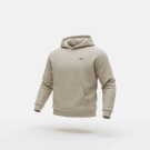 VINTAGE MINIMUM HOODIE ΦΟΥΤΕΡ ΜΕ ΚΟΥΚΟΥΛΑ LOGO PATCH ΜΠΕΖ ΑΝΔΡΙΚΟ L