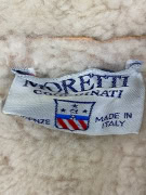 VINTAGE MORETTI MEN'S SHEARLING JACKET WITH KNIT DETAILS XL/XXL