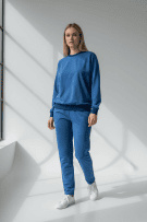 Vintage Blue Tracksuit Set Minimal 90s Unisex XL