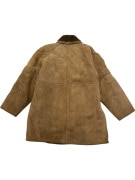 VINTAGE MUFLONE ΓΥΝΑΙΚΕΙΟ ΔΕΡΜΑΤΙΝΟ SHEARLING ΠΑΛΤΟ M/L