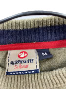 VINTAGE MURPHY & NYE ΠΛΕΚΤΟ ΠΟΥΛΟΒΕΡ ΣΤΡΟΓΓΥΛΗ ΛΑΙΜΟΚΟΨΗ ΛΑΔΙ ΑΝΔΡΙΚΟ M