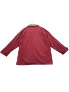 VINTAGE MURPHY & NYE SAILMAKERS GIACCA CON COLLETTO IN VELLUTO A COSTE ROSSA DA UOMO L XL