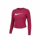 VINTAGE NIKE LONG SLEEVE T-SHIRT LOGO FUCHSIA WOMEN M
