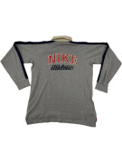 VINTAGE Nike Rugby Μπλούζα Μακρυμάνικη Γκρι 7 M