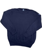 VINTAGE NORTH SAILS MAGLIONE LAVORATO A MAGLIA TINTA UNITA BLU DA UOMO XXL