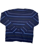 VINTAGE NORTH SAILS KNIT SWEATER STRIPED BLUE MEN XL