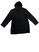 VINTAGE UNBRANDED HOODED COAT BLACK MEN'S L XL