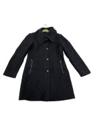 VINTAGE  LARGE COLLAR AND ZIPPERS DARK GREY WOMEN S M