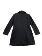 VINTAGE  LARGE COLLAR AND ZIPPERS DARK GREY WOMEN S M