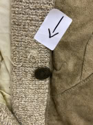 VINTAGE KNIT CARDIGAN WITH SUEDE DETAILS OLIVE / BROWN MEN'S L