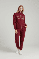 Vintage Polizia Tracksuit Set Burgundy Unisex L