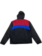GIACCA A VENTO VINTAGE PORSCHE CON CAPPUCCIO NERO/ROSSO/BLU DA UOMO XL