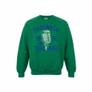 90s VINTAGE Πράσινο Crewneck Φούτερ Fruit of the Loom Coolwash 1976 L