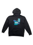 VINTAGE PUMA HOODIE GRAPHIC PRINT ΜΑΥΡΗ ΑΝΔΡΙΚΗ M