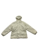 VINTAGE REEBOK HOODED PUFFER JACKET WITH LOGO BEIGE MEN'S L-XL