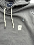 VINTAGE SALT & LIME HOODIE ΦΟΥΤΕΡ ΜΕ ΚΟΥΚΟΥΛΑ LOGO ΓΚΡΙ ΑΝΔΡΙΚΟ M