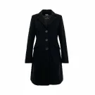 VINTAGE SANDRO FERRONE BUTTONED COAT WITH POCKETS BLACK WOMEN S M
