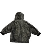 VINTAGE SHEARLING ΜΑΥΡΟ ΜΠΟΥΦΑΝ ΜΕ ΚΟΥΚΟΥΛΑ M/L