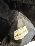 VINTAGE SHEARLING ΜΑΥΡΟ ΜΠΟΥΦΑΝ ΜΕ ΚΟΥΚΟΥΛΑ M/L