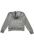 VINTAGE SUPERDRY HOODIE LOGO PRINT GREY WOMEN M