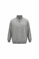 Vintage Sweatshirt Retro Tape Logo Γκρι Unisex XL