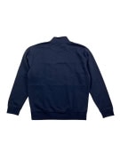 VINTAGE TOM TAILOR DENIM HALF-ZIP SWEATSHIRT LOGO DARK BLUE MEN'S M