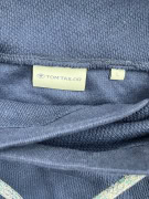 VINTAGE TOM TAILOR TURTLENECK SWEATSHIRT WITH DRAWSTRING BLUE MEN'S L