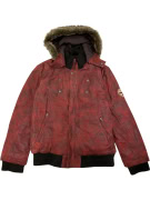 VINTAGE TOM TAILOR JACKET WITH FUR BURGUNDY MEN XXXL