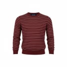 VINTAGE TOMMY HILFIGER ΠΛΕΚΤΗ ΜΠΛΟΥΖΑ COTTON CASHMERE ΡΙΓΕ ΜΠΟΡΝΤΟ M