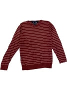 VINTAGE TOMMY HILFIGER ΠΛΕΚΤΗ ΜΠΛΟΥΖΑ COTTON CASHMERE ΡΙΓΕ ΜΠΟΡΝΤΟ M