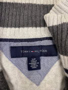 VINTAGE TOMMY HILFIGER ΠΛΕΚΤΗ ΜΠΛΟΥΖΑ ΜΕ ΦΕΡΜΟΥΑΡ ΡΙΓΕ S