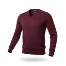 VINTAGE TOMMY HILFIGER BURGUNDY KNIT SWEATER XS