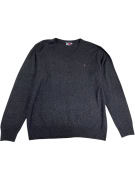 VINTAGE TOMMY HILFIGER ΠΟΥΛΟΒΕΡ V ΛΑΙΜΟΚΟΨΗ ΓΚΡΙ ΑΝΔΡΙΚΟ M