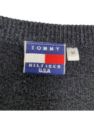 VINTAGE TOMMY HILFIGER ΠΟΥΛΟΒΕΡ V ΛΑΙΜΟΚΟΨΗ ΓΚΡΙ ΑΝΔΡΙΚΟ M