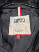 VINTAGE TOMMY JEANS BLACK PARKA JACKET S