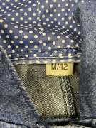 Parka in denim vintage con cappuccio M