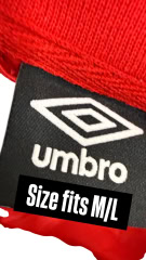 VINTAGE UMBRO ΚΟΚΚΙΝΟ ΦΟΥΤΕΡ