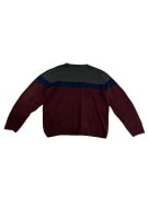 VINTAGE U.S. POLO ASSN. ΠΛΕΚΤΗ ΜΠΛΟΥΖΑ ΜΕ V ΛΑΙΜΟΚΟΨΗ ΤΡΙΧΡΩΜΗ ΜΠΟΡΝΤΟ ΑΝΔΡΙΚΗ XXL